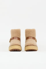 Tod's Shearling Platform Boot