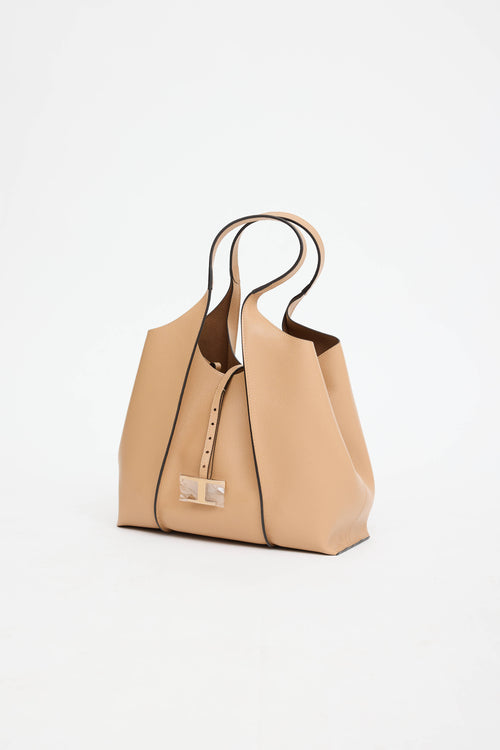 Tod'sLeather Medium T Timeless Shopping Bag