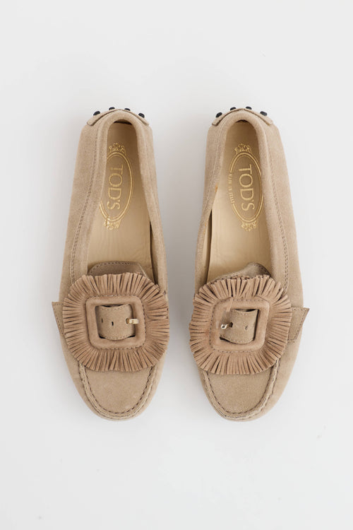 Tod's Suede Fringe Loafer