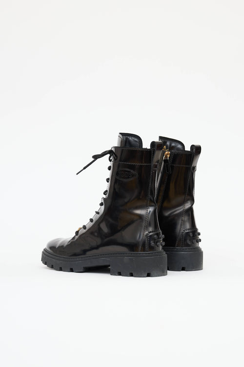 Tod's Gomma Pesante Combat Boot