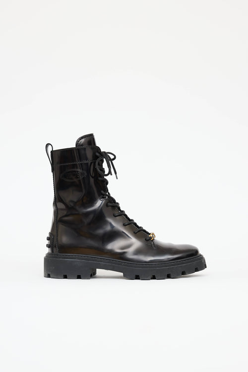Tod's Gomma Pesante Combat Boot