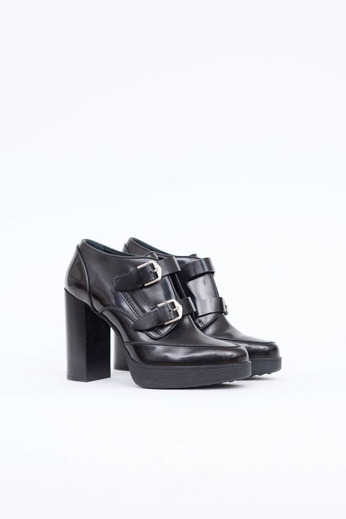 Tod's Buckle Heeled Bootie