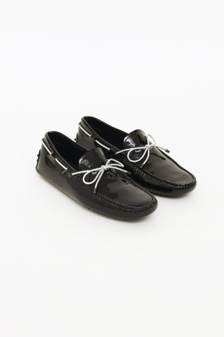Tod's Black Patent Driving Loafer