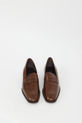 Tod's Brown Leather Penny Loafer