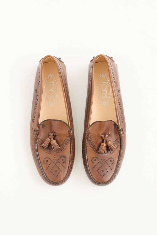 Tod's Eyelet Driving Loafer