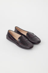 Tod's Purple Leather Penny Loafer