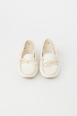 Tod's Cream Leather Driving Loafer