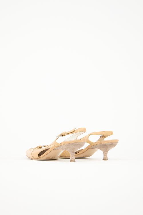 Tod's Leather Slingback Pump