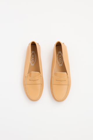 Tod's Brown Leather Driving Loafer