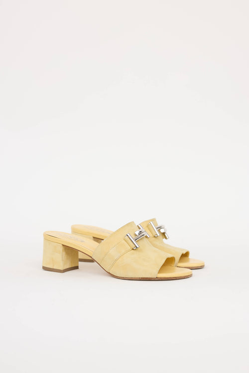 Tod's Suede Double T Mule