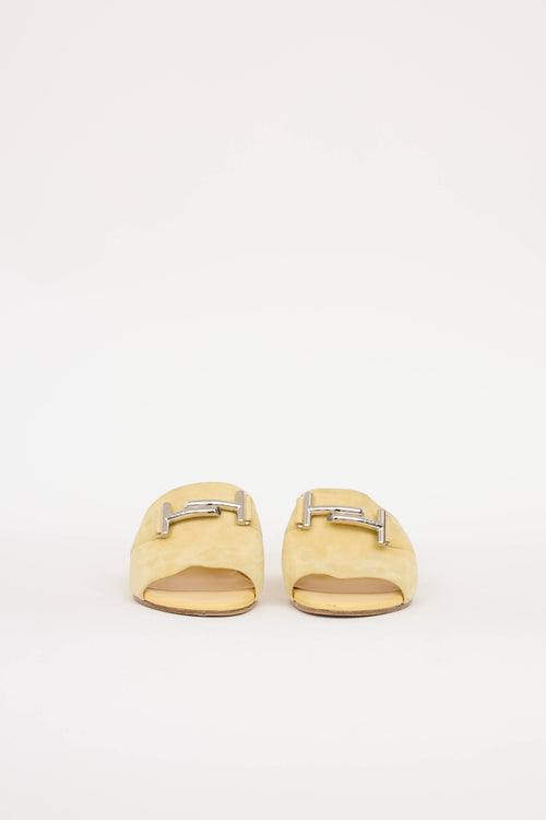 Tod's Suede Double T Mule