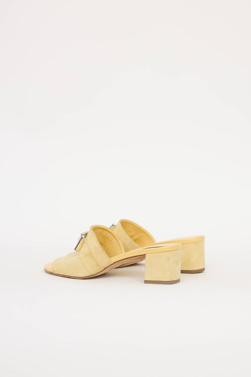 Tod's Suede Double T Mule