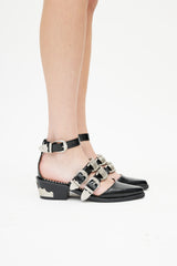 Toga Pulla Black & Silver Western Heel