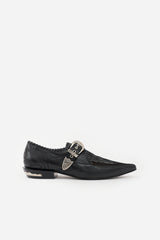 Toga Pulla Leather Mesh Western Loafer