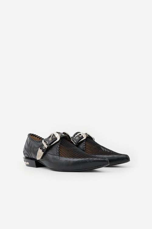 Toga Pulla Leather Mesh Western Loafer