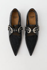 Toga Pulla Leather Mesh Western Loafer