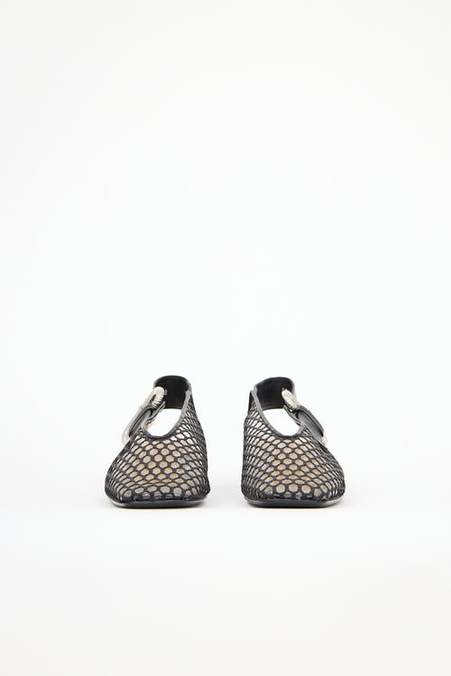 Toga Pulla Mesh & PVC Ballerina Loafer