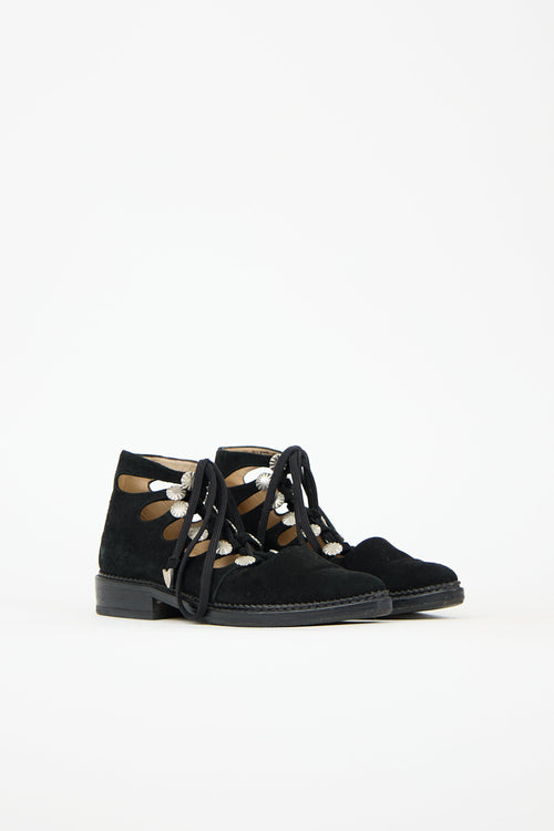 Toga Pulla Suede Lace Up Flat