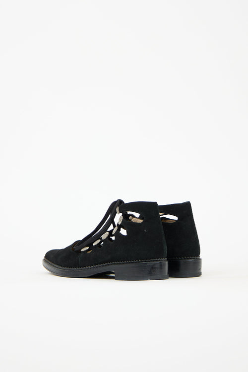 Toga Pulla Suede Lace Up Flat