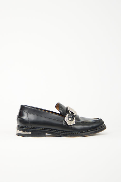 Toga Pulla Leather Buckle Loafer