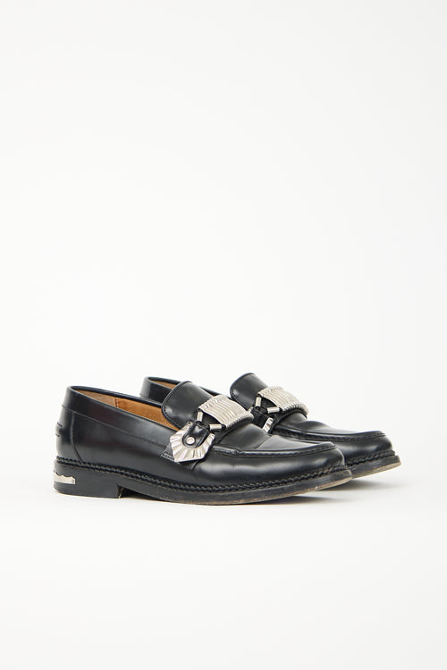 Toga Pulla Leather Buckle Loafer