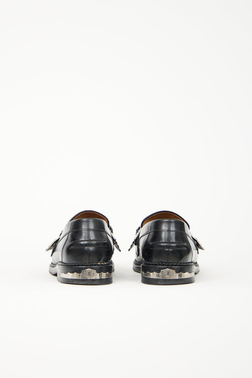 Toga Pulla Leather Buckle Loafer