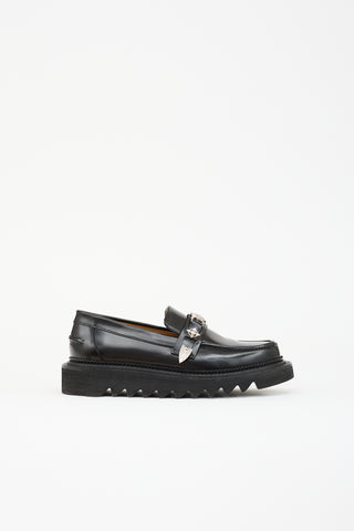 Toga Virilis Buffed Leather Hardware Loafer