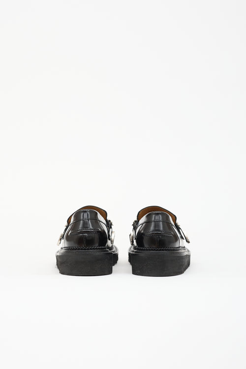 Toga Virilis Buffed Leather Hardware Loafer