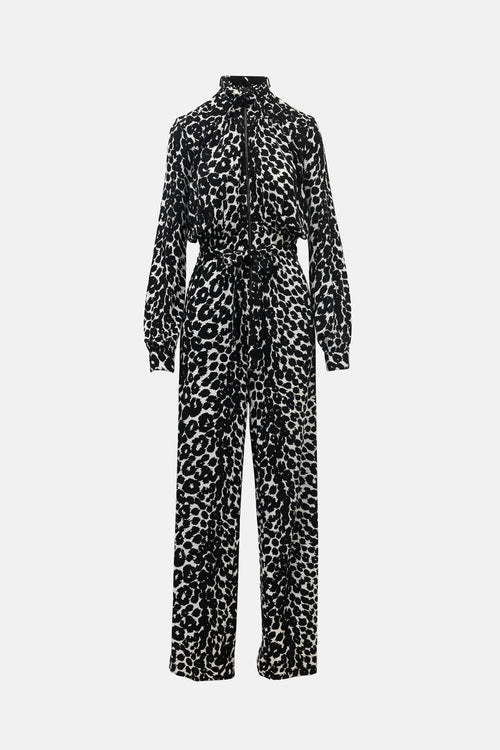 Tom Ford 2020 Printed Belted Jumpsuit