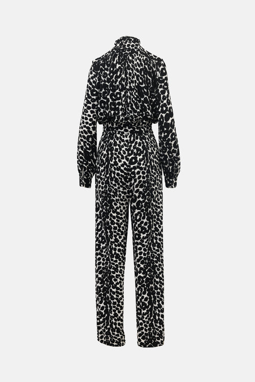 Tom Ford 2020 Printed Belted Jumpsuit