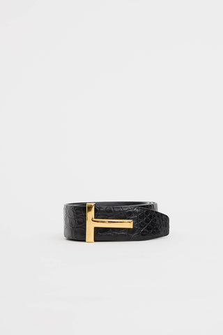 Tom Ford Reversible T Icon Belt