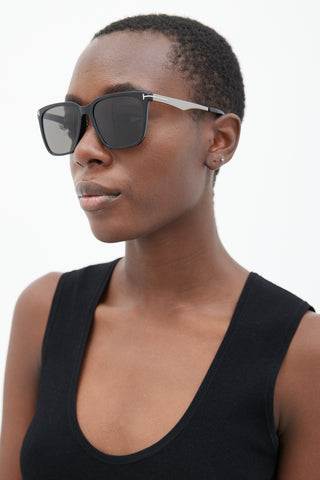 Tom Ford // Black Garrett TF862-F Square Sunglasses – VSP Consignment