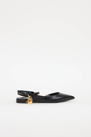 Tom Ford Padlock Slingback Flat