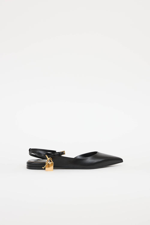 Tom Ford Padlock Slingback Flat
