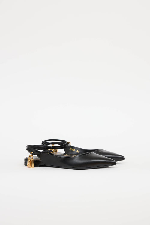 Tom Ford Padlock Slingback Flat