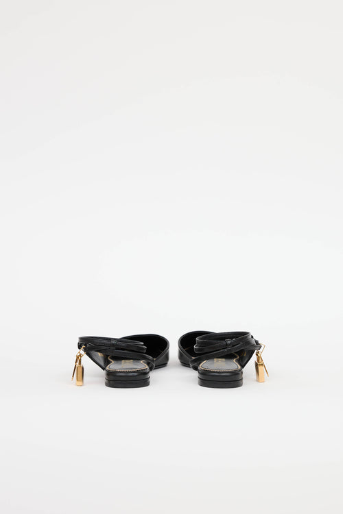 Tom Ford Padlock Slingback Flat