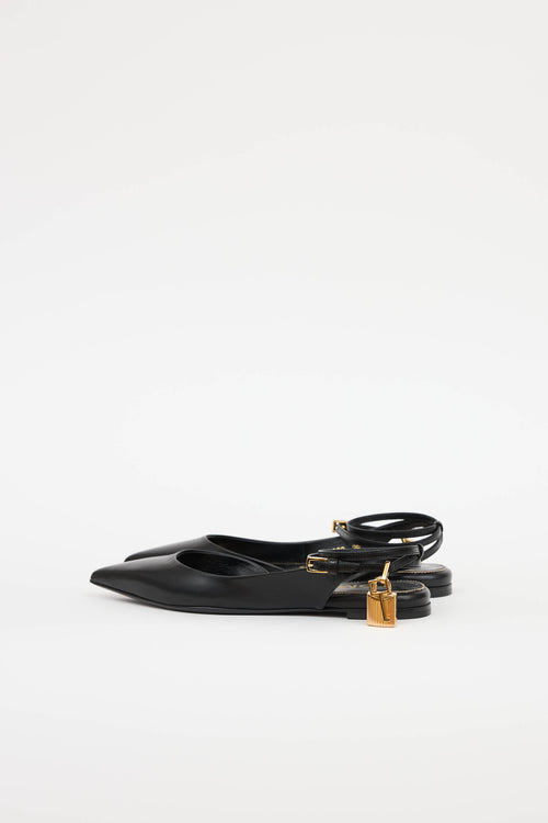 Tom Ford Padlock Slingback Flat