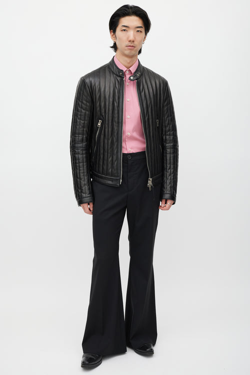 Tom Ford Black Quilted Leather Jacket