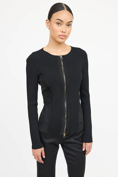 Tom Ford Rib Knit Zip Top