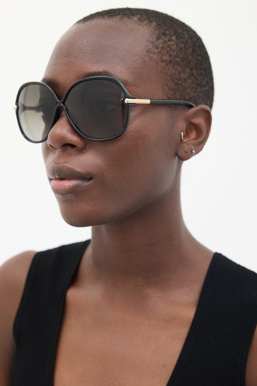 Tom Ford Black TF224 Circular Sunglasses