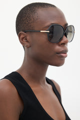 Tom Ford Black TF224 Circular Sunglasses