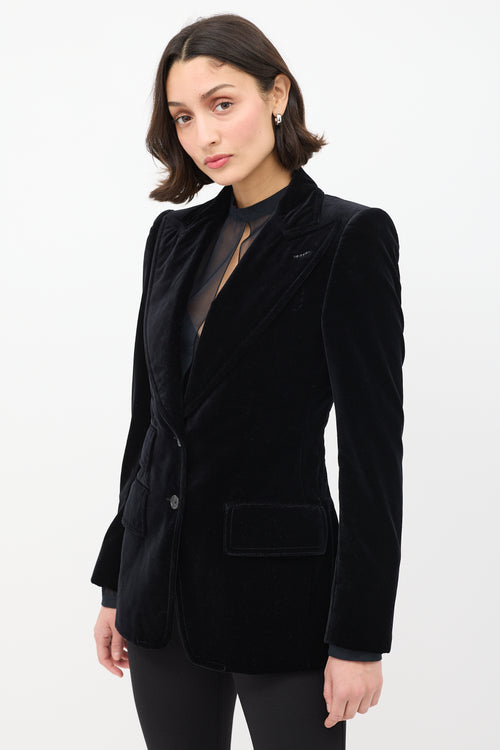 Tom Ford Black Velvet Tuxedo Blazer