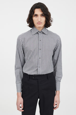 Tom Ford Black & White Check Shirt
