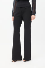 Tom Ford Black Wool Flared Trouser