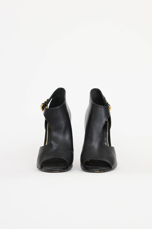 Tom Ford Padlock Peep Toe Heel