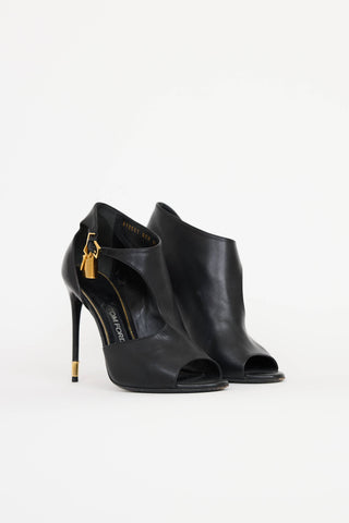 Tom Ford Padlock Peep Toe Heel