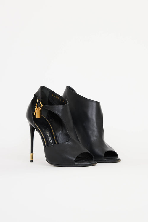 Tom Ford Padlock Peep Toe Heel