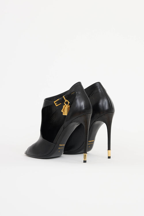 Tom Ford Padlock Peep Toe Heel