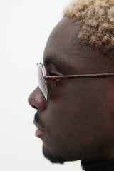 Tom Ford Brown Adrian Aviator Sunglasses