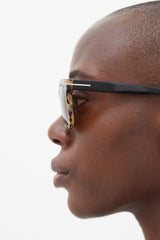 Tom Ford Brown & Beige Square TF336 Leo Sunglasses